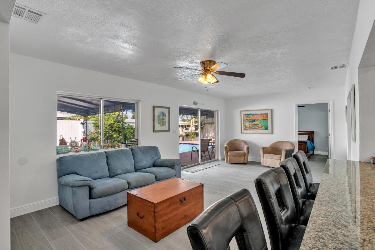 4 Bd Near Beach Spacious Solar Heated Pool Waterfront Home Pompano Beach Exteriér fotografie