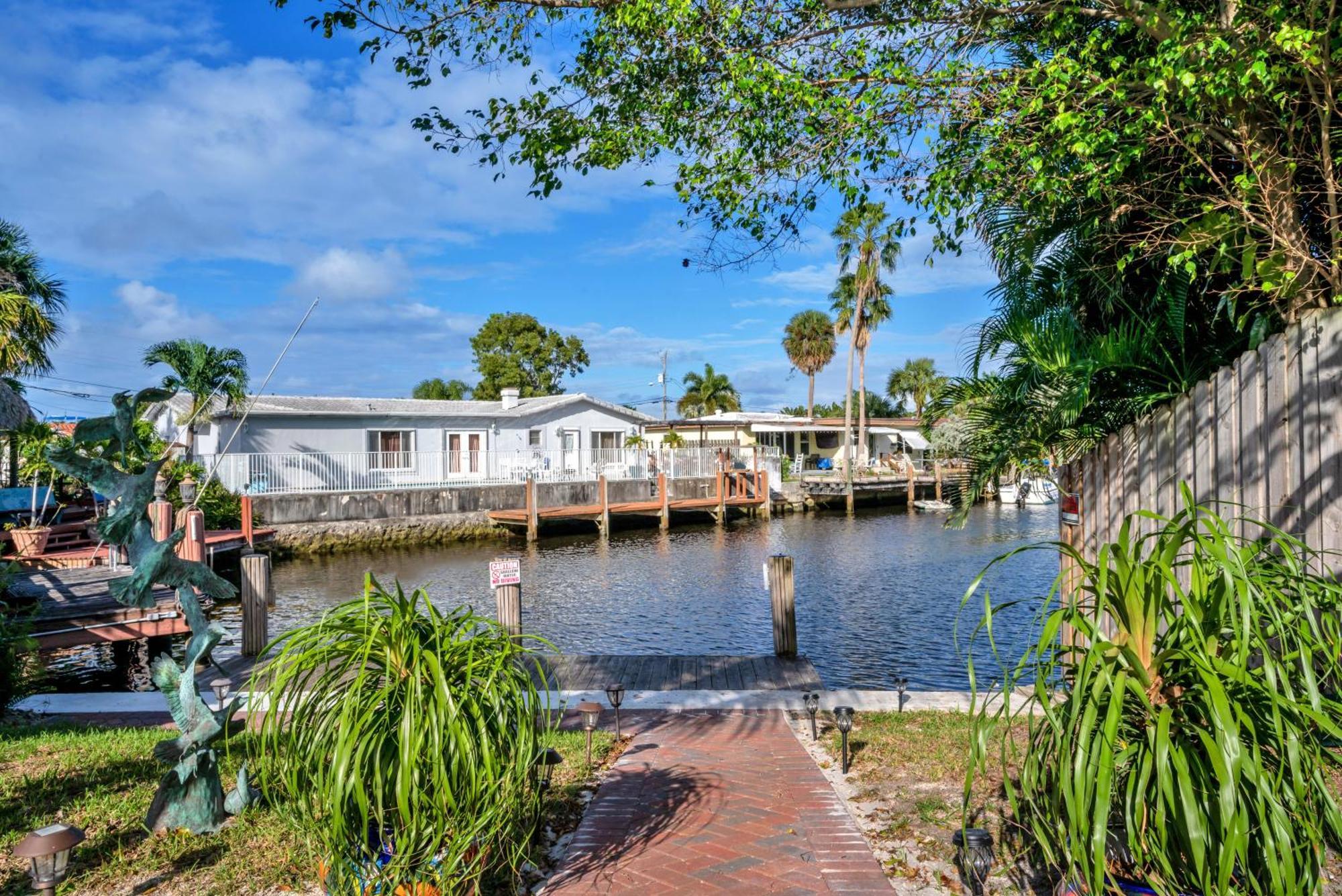 4 Bd Near Beach Spacious Solar Heated Pool Waterfront Home Pompano Beach Exteriér fotografie